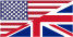 USA and UK flag